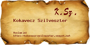 Kokavecz Szilveszter névjegykártya